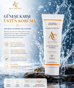 GÜNEŞ KORUYUCU Güneşin zararlı etkilerine karşı cildi koruyarak, erken yaşlanma ve hiperpigmentasyonu önler.