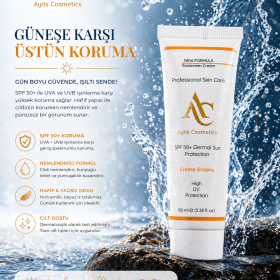 GÜNEŞ KORUYUCU Güneşin zararlı etkilerine karşı cildi koruyarak, erken yaşlanma ve hiperpigmentasyonu önler.