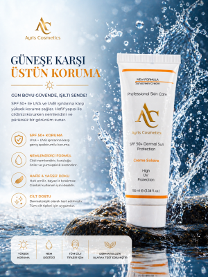 GÜNEŞ KORUYUCU Güneşin zararlı etkilerine karşı cildi koruyarak, erken yaşlanma ve hiperpigmentasyonu önler.